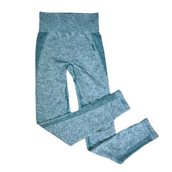 Gymshark Women's Flex High-Waisted Seamless Leggings Green Marl Size XS/Small - Picture 1 of 4